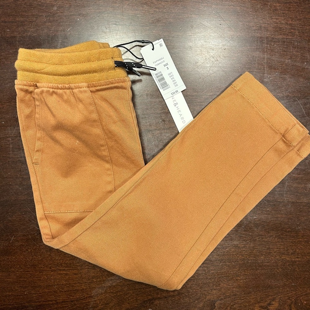 Kids Casual Tan Pants - Picture 2 of 4